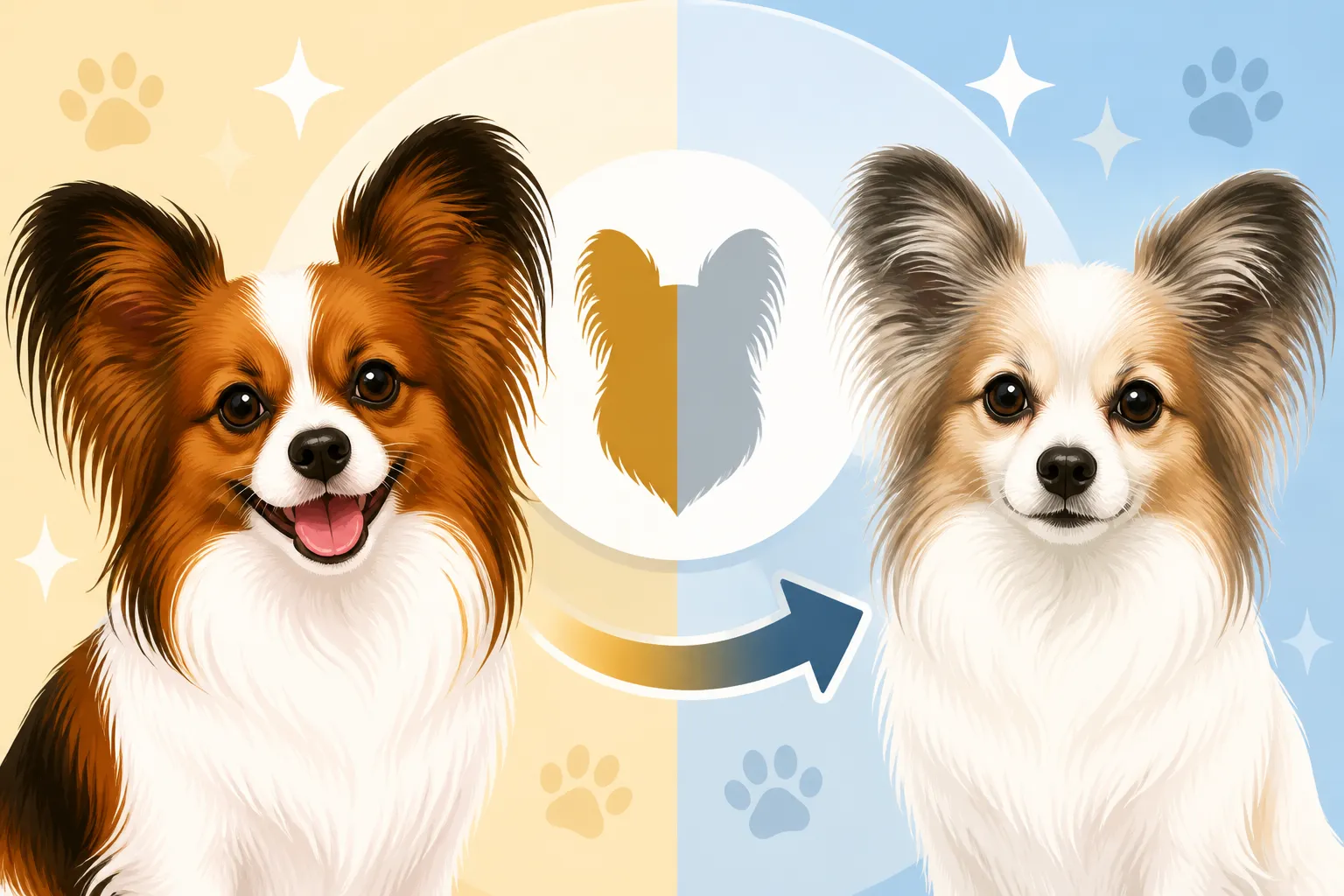 Whether a Papillon's Color Fades With Age