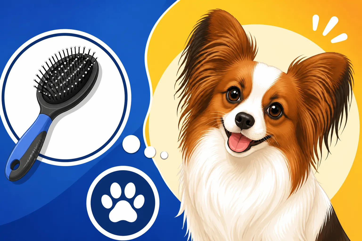 Whether a Pin Brush Suits a Papillon
