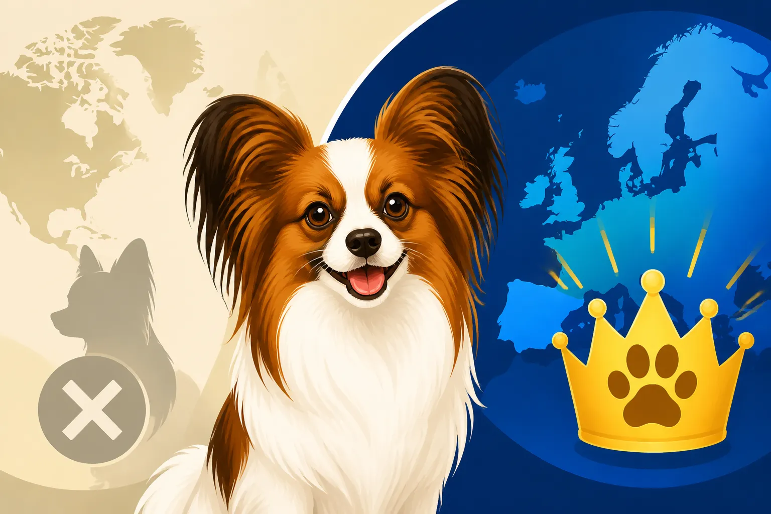 Whether the Papillon Is More Popular in Europe