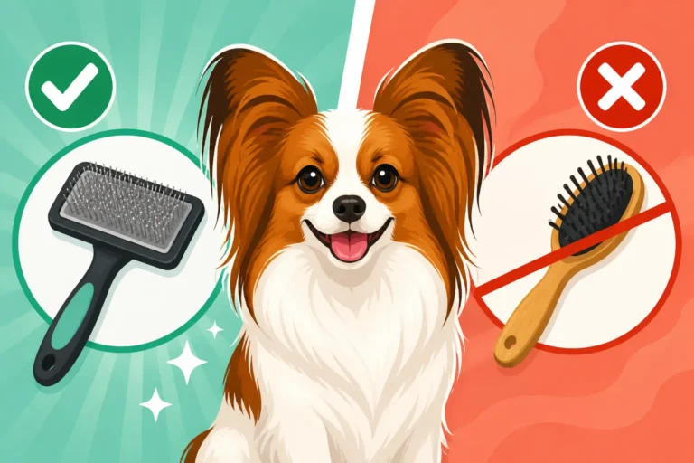 Whether a Slicker Suits a Papillon