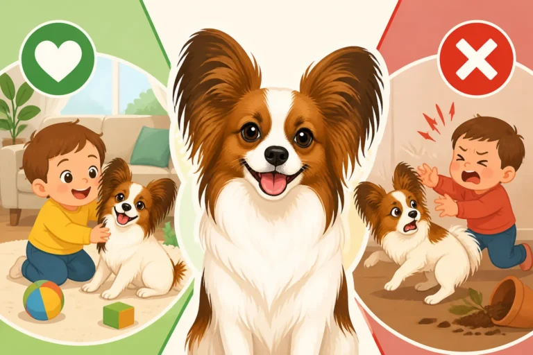 Whether a Papillon Suits a House With Toddlers