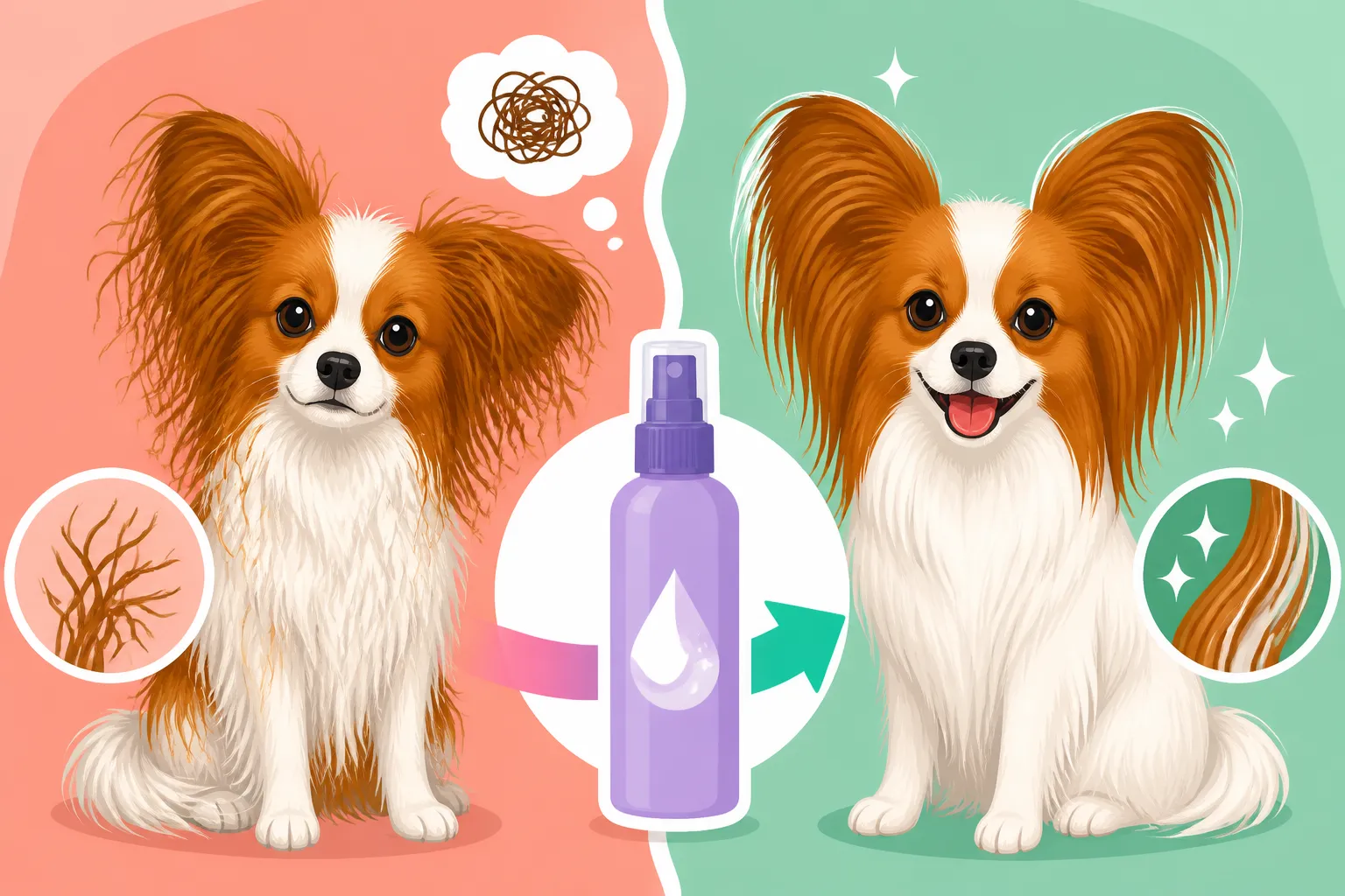 Whether Detangler Helps a Papillon