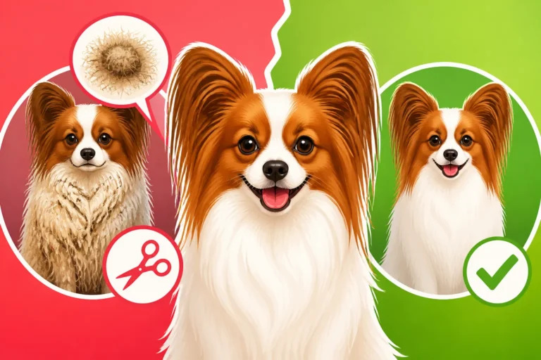When a Mat Should Be Cut Out of a Papillon