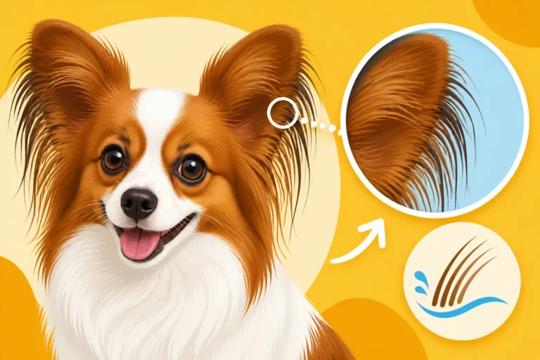 Why a Papillon's Ear Fringe Is Thin
