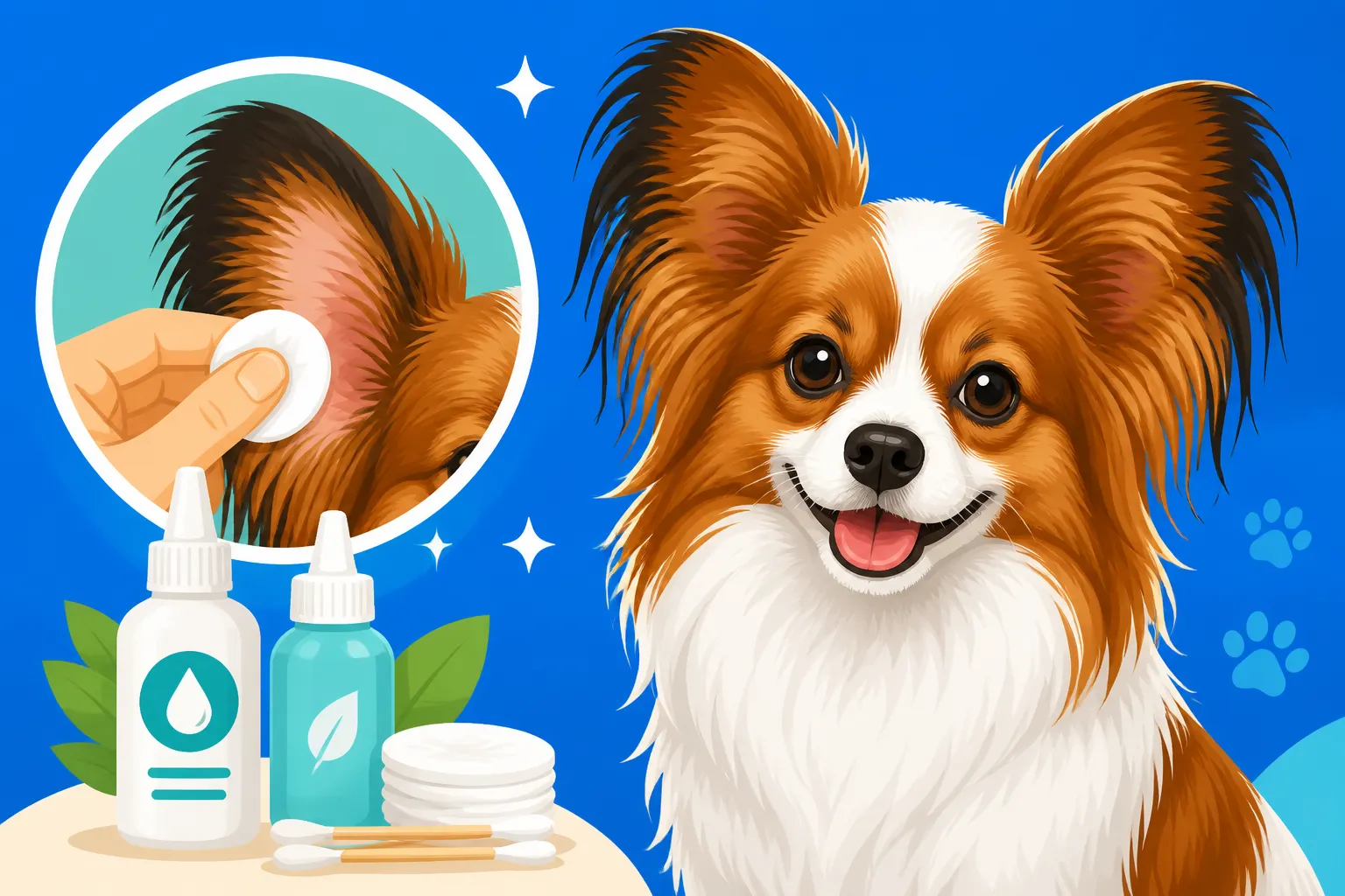 What to Clean a Papillon's Ears With