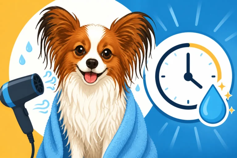 How Long a Papillon Takes to Dry