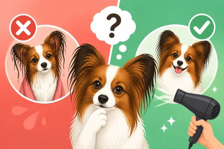 Whether a Papillon Must Be Blow Dried