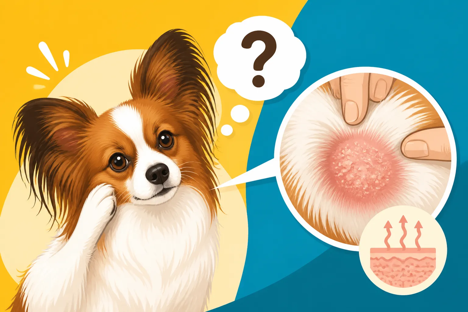 Whether a Papillon Gets Dry Skin
