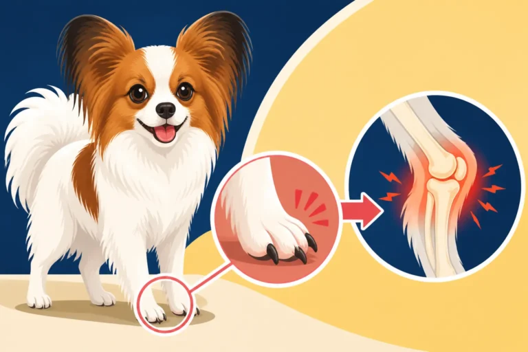 Why a Papillon's Nails Affect Its Knees