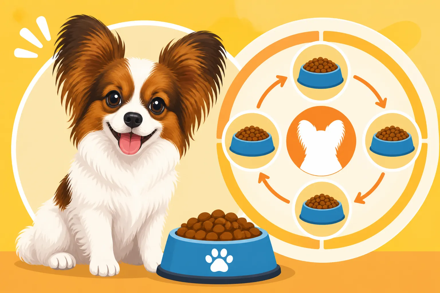 How Often a Papillon Puppy Must Eat to Stay Safe