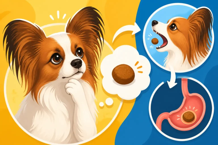 Whether a Papillon Swallows Kibble Whole