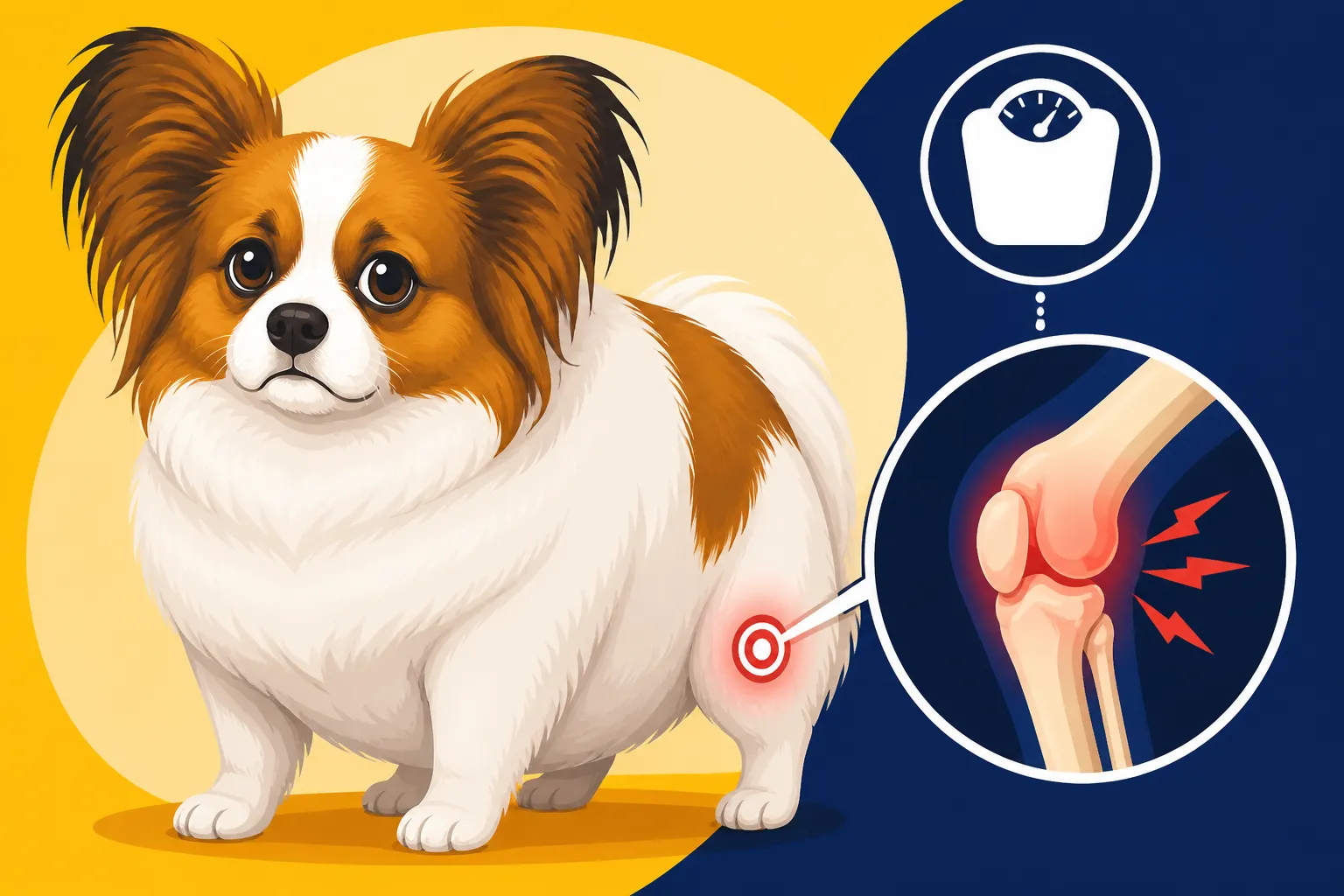 Why an Overweight Papillon Strains Its Knees