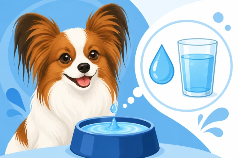 How Much Water a Papillon Drinks a Day