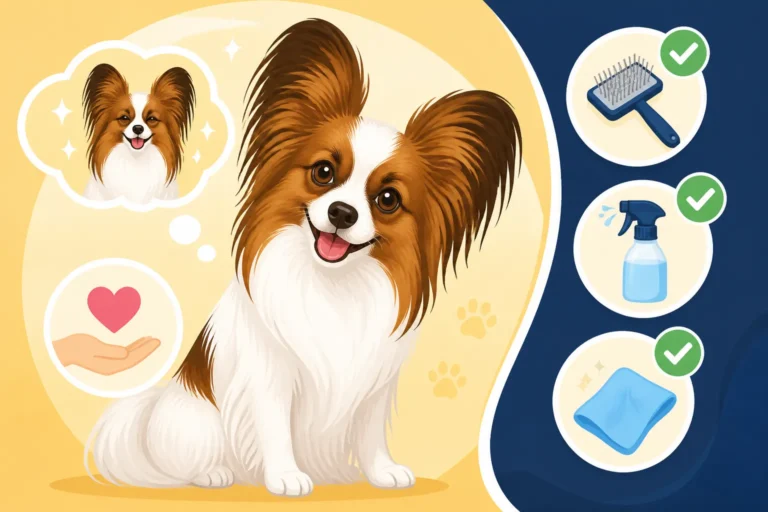 Whether a Papillon's Coat Needs Anything Between Grooms