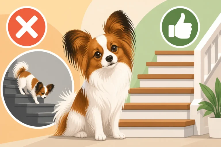 Whether Stairs Are Safe for a Papillon