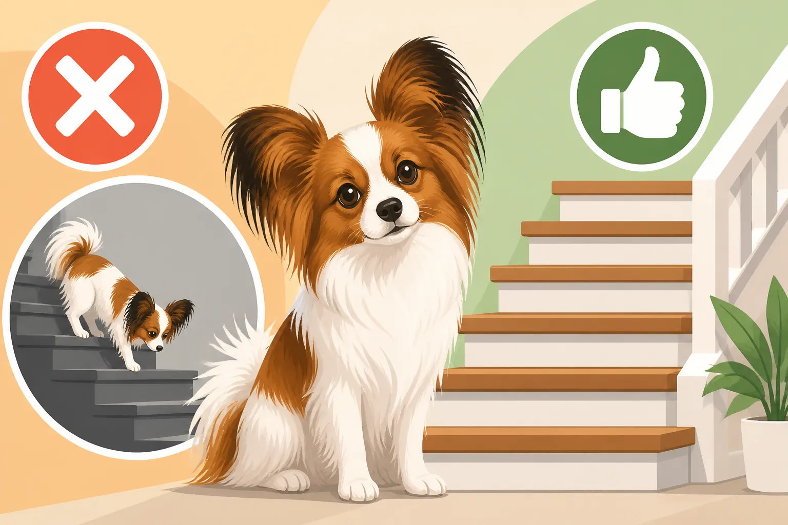 Whether Stairs Are Safe for a Papillon