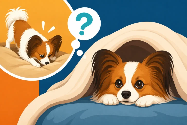 Whether a Papillon Burrows Under Blankets