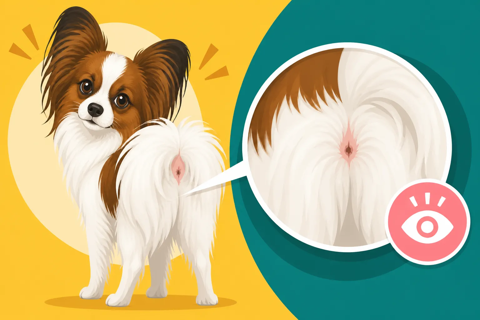 Whether a Papillon's Quick Is Hard to See