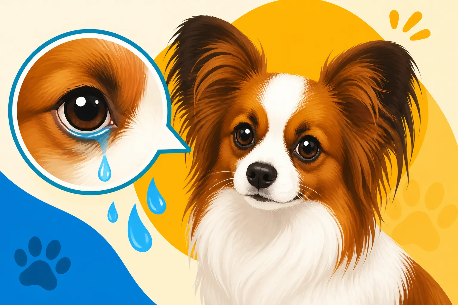 Whether a Papillon's Eyes Water
