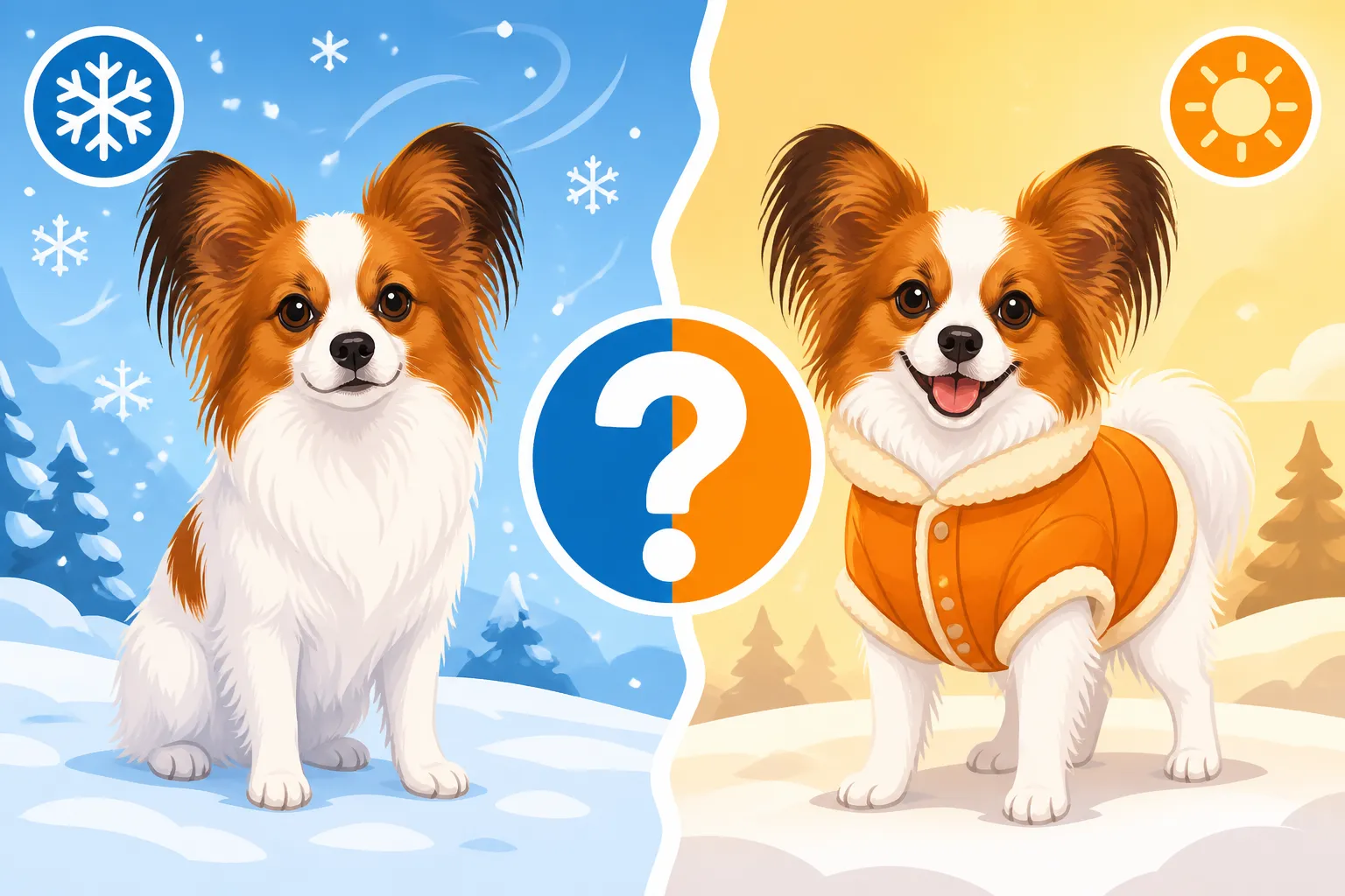 Whether a Papillon Needs a Coat in Winter