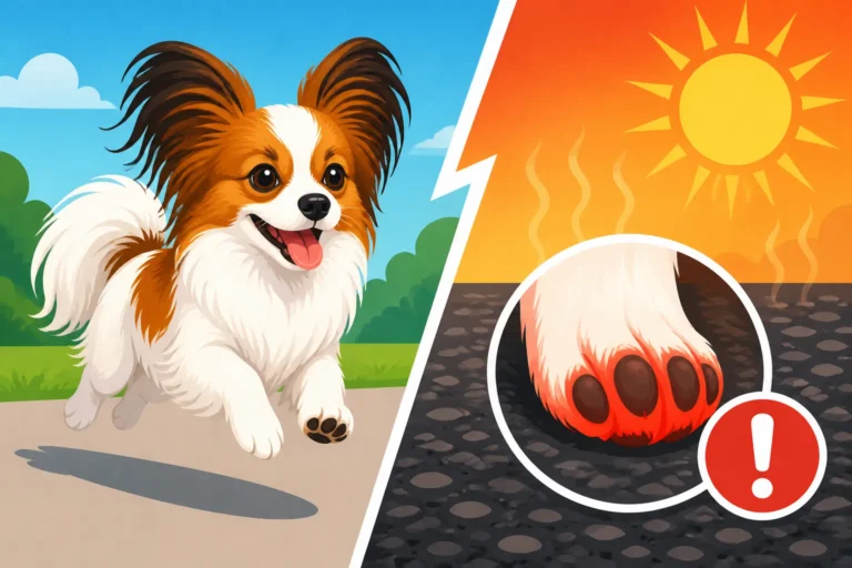 Whether a Papillon Can Run on Hot Asphalt